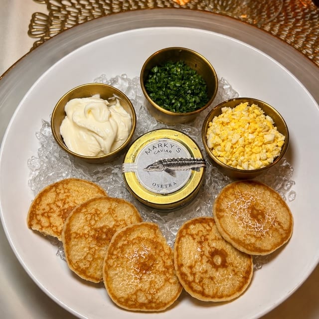 1 oz. Russian Osetra Caviar Breakfast.