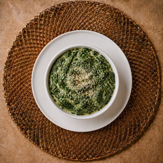 Creamed Spinach.